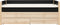 Bopita Lucas compactbed 90x200 met slaap en opbergunit - Mat Zwart/Naturel