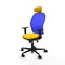Bureaustoel met hoofdsteun Piqueras y Crespo 1D036N2 Geel