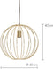 Light & Living Hanglamp Suden - Goud - Ø40cm - Modern - Hanglampen Eetkamer, Slaapkamer, Woonkamer