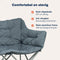 TRVLMORE Comfort Bench - Campingbank - 2 Persoons - 240 kg draagvermogen - Grijs