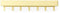 Spinder Design Dax Play 7 - Wandkapstok - 7 haken - Butter Yellow