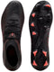 PUMA FUTURE 9 MATCH FG/AG - Unisex Sportschoenen - Flexibele pasvorm 360-graden wendbaarheid - PUMA Black-Glowing Red-Strong Gray