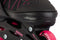 Aventuri Verstelbare Inline Skates - Semi-softboot Skeelers - Verstelbaar Maat 34-37 (M) - Voor Meisjes - Zwart/Roze
