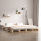 vidaXL - Palletbed - massief - hout - 180x200 - cm
