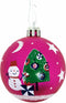 Kerstbal Peppa Pig Cosy corner Fuchsia 6 Stuks Plastic (Ø 8 cm)