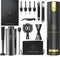 BarDeluxe® Cocktail Set - 12-Delig - Cocktailshaker 750 ml & Receptenboek - Zwart