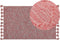 NIGDE - Laagpolig vloerkleed - Rood - 140 x 200 cm - Katoen