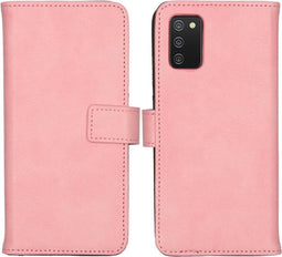 iMoshion Hoesje Geschikt voor Samsung Galaxy A02s Hoesje Met Pasjeshouder - iMoshion Luxe Bookcase - Roze
