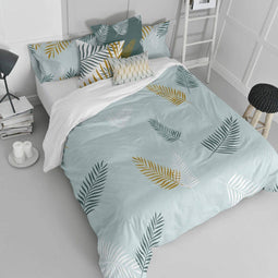 Dekbedovertrek Foliage Mint | Blanc