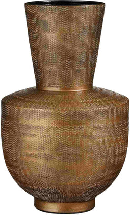 Mica Decorations Vaas Porto - 29x29x45 cm - Terracotta - Brons,Metallic