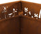 vidaXL - Vierkante - Vuurkorf - 80x80x30 - cm - Weerbestendig - Staal