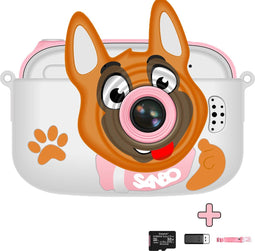 Sanbo Kindercamera - Nederlandstalig - Selfiecamera - Incl. 32Gb Sd-Kaart en Reader – Fototoestel Kinderen – Vloggen - Speelcamera - Digitaal