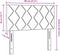 vidaXL - Hoofdbord - met - Diamantblok - Design - Taupe - 80 - cm - Stof