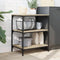 vidaXL - Keukentrolley - 60x41x76 - cm - bewerkt - hout - sonoma - eikenkleurig