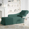 vidaXL - Chaise - longue - met - bolster&rechterarmleuning - fluweel - donkergroen