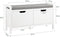 SoBuy FSR63-II-W - Entreebank - Witte schoenenkast met opbergbank - 91 cm breed