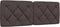 vidaXL - Hoofdbordkussen - 140 - cm - stof - donkerbruin
