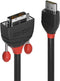 Lindy 36272 - HDMI naar DVI-D Adapterkabel - 2 m - Zwart