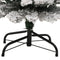 vidaXL - Kunstkerstboom - met - sneeuw - smal - 120 - cm - PVC - groen