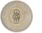 Muurklok Home ESPRIT Wit Beige Gouden Kristal Ijzer 60 x 8 x 60 cm 59,5 x 8,5 x 59,5 cm