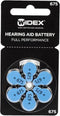 Widex | Hoortoestel batterijen | 10 pakjes | 60 batterijen | Blauwe sticker | P675 | gehoorapparaat