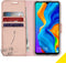 Accezz Hoesje Geschikt voor Huawei P30 Lite Hoesje Met Pasjeshouder - Accezz Wallet Softcase Bookcase - Roze