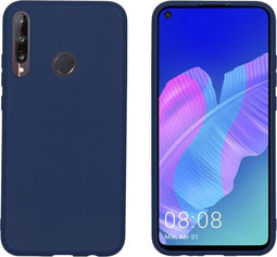 iMoshion Hoesje Geschikt voor Huawei P40 Lite E Hoesje Siliconen - iMoshion Color Backcover - Donkerblauw