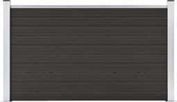 vidaXL - Schuttingpaneel - 180x105 - cm - HKC - zwart