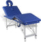 vidaXL - Massagetafel - inklapbaar - met - aluminium - frame - (vier - delen - / - blauw)