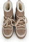 PS Poelman MIA - Dames Snowboots - Suède met schapenwol - Taupe