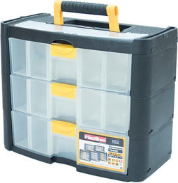 Plastiken 90003 - Sorteerdoos - 3 Laden - Titanium