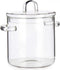 Vivalto Kookpan met deksel - borosilicaat glas - 2.2 L - D19 x H21 cm - transparant
