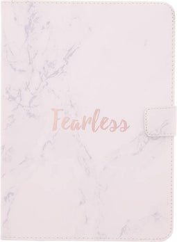Tablet Hoes Geschikt voor Samsung Galaxy Tab S3 9.7 - Design Softcase Bookcase - Wit / Meerkleurig /Fearless