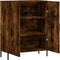 vidaXL - Dressoir - 69,5x34x90 - cm - bewerkt - hout - gerookt - eikenkleurig