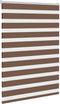 vidaXL - Zebra - rolgordijn - 110x150 - cm - stofbreedte - 105,9cm - polyester - bruin