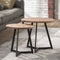 AnLi Style Bijzettafel set/2 rond/verbonden driepoot