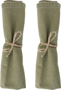 Laura Ashley Kitchen Linen Collectables Servetten katoen en linnen - set van 2 - Wild Clematis Sage Uni