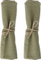 Laura Ashley Kitchen Linen Collectables Servetten katoen en linnen - set van 2 - Wild Clematis Sage Uni