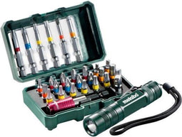 Metabo 626721000 - Bits set 25 mm en 50 mm - Inclusief adapter en magnetische snelwisselbithouder (21 stuks)