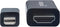 Manhattan 153287 DisplayPort-kabel Mini-displayport / HDMI Adapterkabel Mini DisplayPort-stekker, HDMI-A-stekker 1.80 m