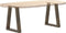 vidaXL - Eettafelpoten - 2 - st - V-vormig - 38x(42-43,3) - cm - staal - naturel