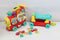 VTech Rijd & Leer Letterlocomotief - Interactief Educatief Speelgoed - 13 Letterblokken - Multicolour
