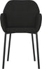 vidaXL - Eetkamerstoelen - 2 - st - fluweel - zwart