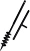 vidaXL - Grondboor - met - handvat - 120 - mm - en - verlengstukken - 9 - m