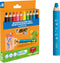 BIC Kids Multisurface - Kleurpotloden - Kinderen en volwassenen - Verschillende Kleuren - Potlood - 10 Stuks