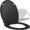 vidaXL - Snelle - Release - Toiletbril - met - Soft - Close - Duroplast - Zwart