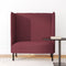 vidaXL - Hoge - Rug - Bank - Bordeauxrood - 109x56x121 - cm - Stof