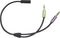 SpeaKa Professional SP-7870576 - Jackplug Audio Y-adapter - 2x 3,5 mm male naar 1x 3,5 mm female - Zwart
