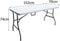 Klaptafel - 150 cm - 6 personen - Poedercoating in stalen buizen - Wit