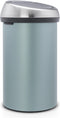 Brabantia Touch Bin - Prullenbak - 60 l - Soft-Touch sluiting - Metallic Mint / Matt Steel FPP deksel